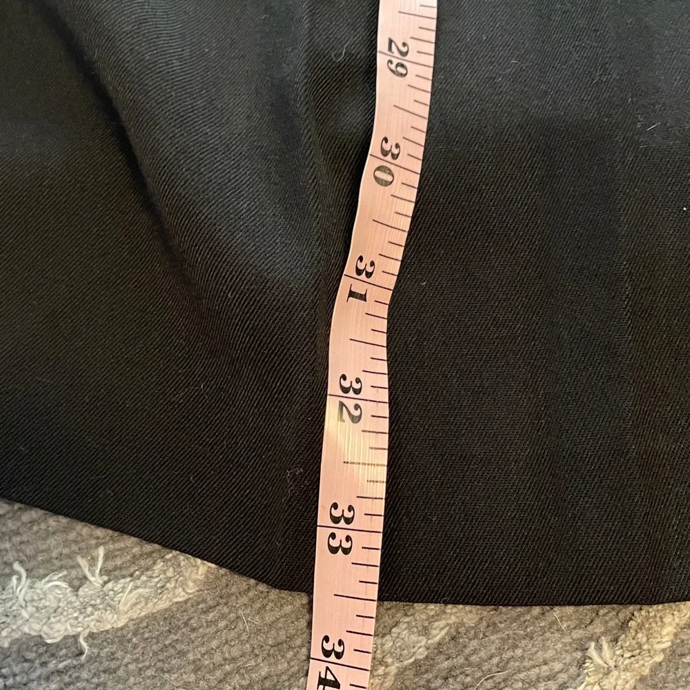 Vintage Lady Sansabelt Black‎ Pleated Midi Skirt Size Medium